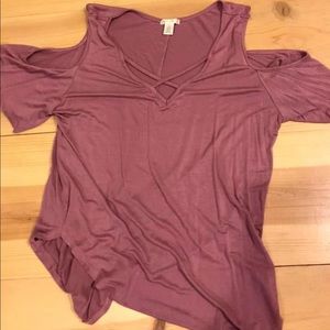 Cold shoulder shirt
